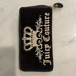 Juicy Couture Black Velvet Wallet